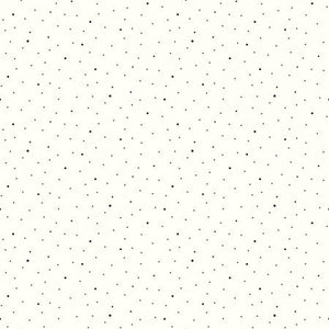 Fabric - Riley Blake Dapple Dot On White Color Black  - C645R-BLACK