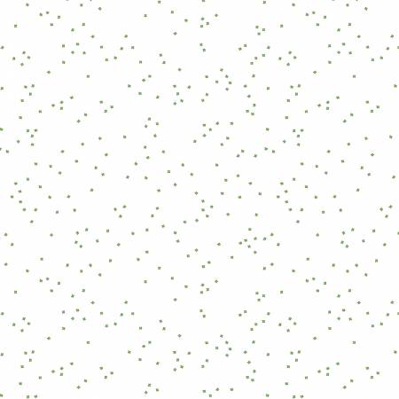 Fabric - Riley Blake - Blossoms on White - Clover - C730R-CLOVER