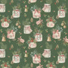 Fabric - Riley Blake Holiday Spirit Main Green - CD17460R-GREEN
