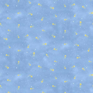 Fabric - Timeless Treasures Owl Always Love You - Shooting Stars CD3242-SKY