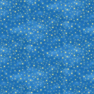 Fabric - Timeless Treasures Owl Always Love You - Stars - CD3246-BLUE