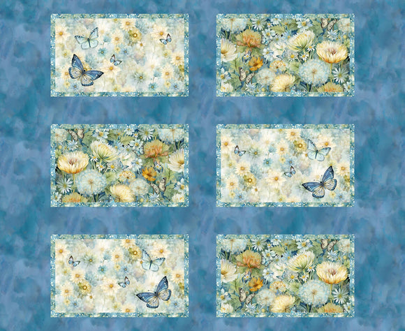 Fabric - Timeless Treasures Forest Whisper Placemat Panel 36in - CD3769-WHISPER