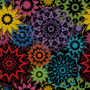 Fabric - Timeless Treasures 108-inch Wide - Silhouette Stars - CDX2973-CARNIVAL