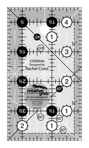 Notions - Creative Grids Quilt Ruler 2-1/2in x 4-1/2in - CGR2545
