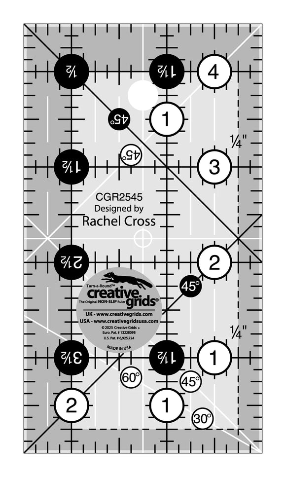 Notions - Creative Grids Quilt Ruler 2-1/2in x 4-1/2in - CGR2545