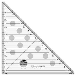 Notions Creative Grids Folded Corner Clipper Ruler XL