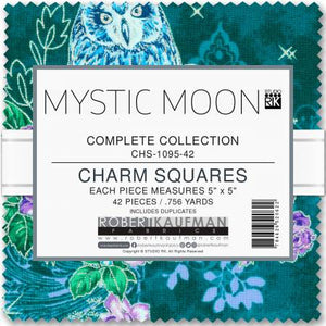 Fabric Robert Kaufman Mystic Moon 5in Squares, 42pcs, CHS-1095-42