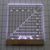 Notions - Carolina Moore Glow Ruler 6in Square - CM23GL