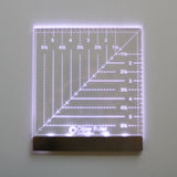 Notions - Carolina Moore Glow Ruler 6in Square - CM23GL