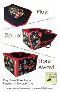 Pattern Play, Then Store Away Playmat & Storage Tote