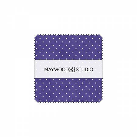 Fabric Maywood Kim's Picks Classic Dot 5in Squares, 42pcs