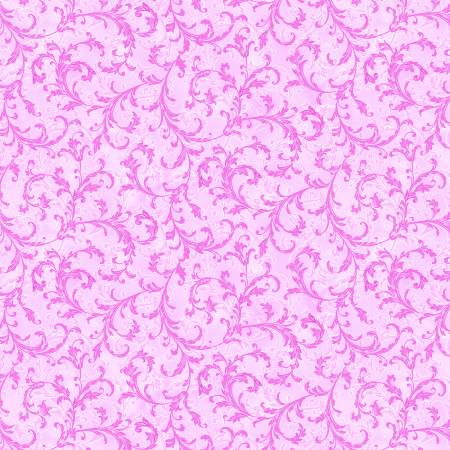 Fabric Michael Miller Hydrangea Dreams Blush Scroll CX11763-BLUS