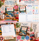 The Quilter's Project Planner - 32 page PDF Workbook - Digital Download