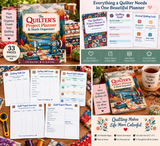 The Quilter's Project Planner - 32 page PDF Workbook - Digital Download