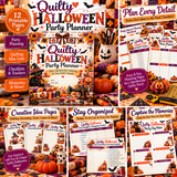 Quilty Halloween Party Planner - 12 Page PDF Workbook - Digital Download