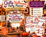 Quilty Halloween Party Planner - 12 Page PDF Workbook - Digital Download
