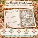 Crafting My Story Coloring Journal - 44 Page PDF Printable Book- Digital Download