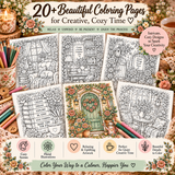 Crafting My Story Coloring Journal - 44 Page PDF Printable Book- Digital Download
