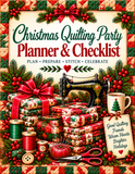 Quilting Themed Christmas Party Planner - 12 Page PDF Worbook