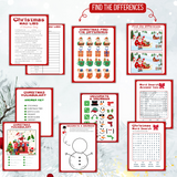 Printable Christmas Games Bundle with 14 Games - INSTANT DOWNLOAD