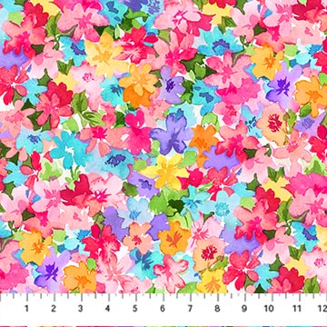 Fabric Northcott Inspired Flowers DP26694-10