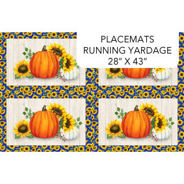 Fabric Northcott Autumn Gathering Placemat Panel DP26944-14