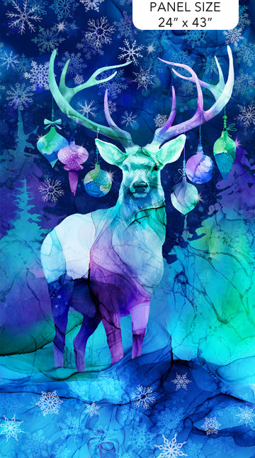 Fabric Northcott Midwinter Magic Panel DP28230-48
