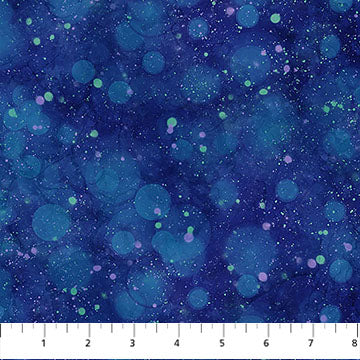 Fabric Northcott Midwinter Magic Dark Blue    DP28238-48