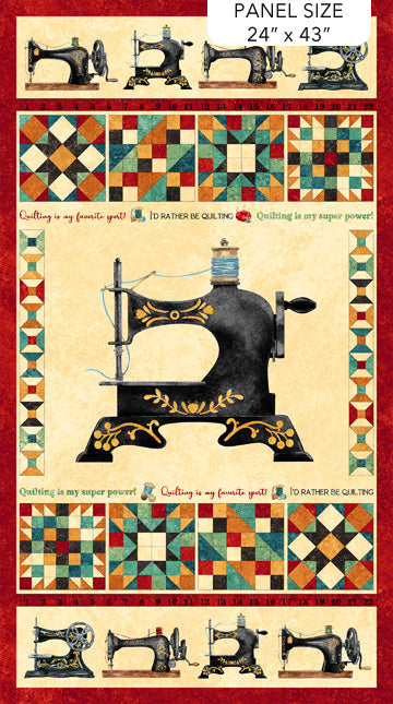 Fabric Northcott Stonehenge Stitchin' Panel DP28340-12