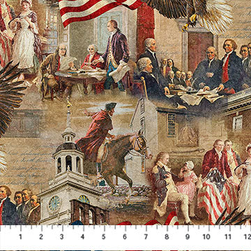 Fabric Northcott Stonehenge America 250 Independence DP28367-12