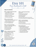 Little Shop Market Academy - Etsy 101: From Handmade to Sold - 49 Page PDF Workbook