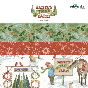 Fabric - Riley Blake Santa's Tree Farm Fat Quarter Bundle, 15pcs - FQ-16450-15