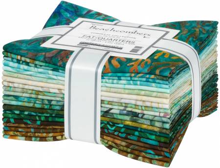 Fabric - Robert Kaufman Batik - Fat Quarter Bundle Beachcombers 20pcs, FQ-2170-20