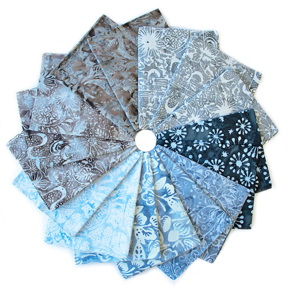 Fabric Fat Quarter Bundle Northcott Dandelion Wishes Batiks, 16 pcs FQDAND16-41