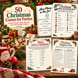 50 Christmas Games for Parties eBook - 73 Page Digital Download