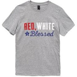 Gifts Red White & Bless T-Shirt, size XL