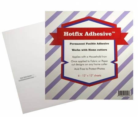 Notions HotFix Fabric to Fabric Adhesive 12in x 12in 6pk