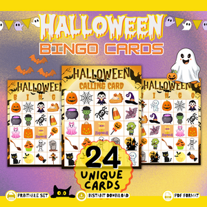Printable Halloween Bingo - INSTANT DOWNLOAD