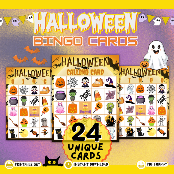 Printable Halloween Bingo - INSTANT DOWNLOAD