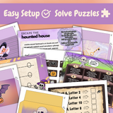 Printable Halloween Haunted House Escape Room for Kids - INSTANT DOWNLOAD