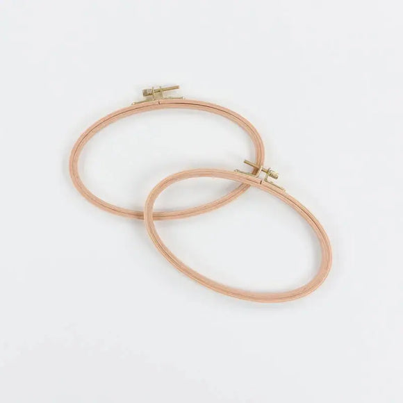 Notions Kimberbell Beechwood Oval Hoops 2-Pack KDKB1310