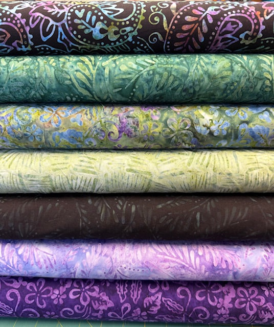 Kit for T2Q Mystery Program Seaside Glow - Mystic Vineyard Batik Bundle