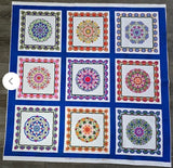 Fabric In The Beginning Gypsy Panel White Background 260SEW-2 - Sewposium Exclusive!
