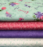 Kit - T2Q Island Watch Mystery - Garden Aspirations - Includes Border & Binding Fabric!