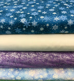 Kit - T2Q Island Watch Mystery - Sparkly Snow - Includes Border & Binding Fabric!