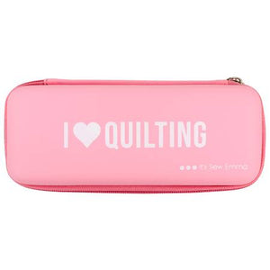 Notions Pink Rotary Cutter Case - I Heart Quilting