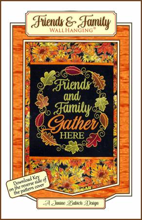 Pattern - Friends & Family Wall Hanging Machine Embroidery - JBDFANDF