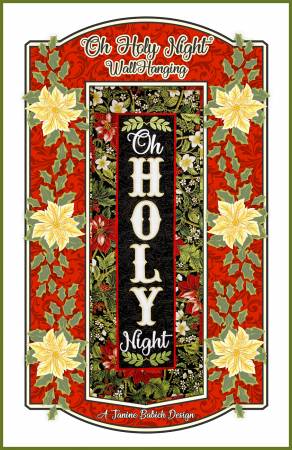 Pattern Oh Holy Night Wall Hanging - Machine Embroidery