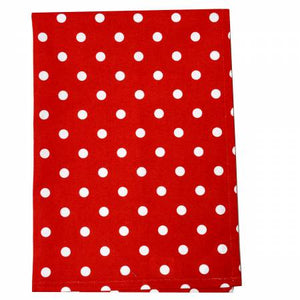 Notions - Tea Towel - Polka Dot - Bright Red- K363-BRRED