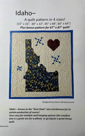 Pattern - Idaho Quilt Pattern - KA-012